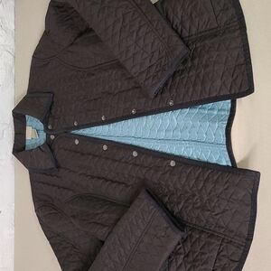 SIGRED OLSEN Brown Quilted Jacket Size Small